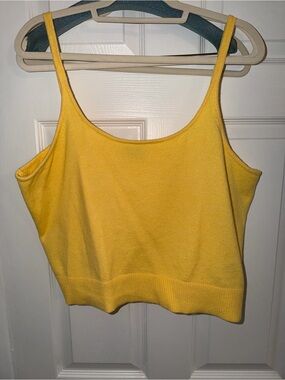 Old Navy Yellow Knit Camisole Tank- NEVER WORN